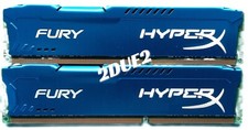 2 BANCHI MEMORIE RAM KINGSTON 8 GB (2 x 4 GB) DDR3 1600 MHz 1,5 V DIMM SDRAM