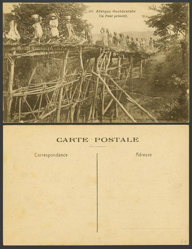 Senegal old postcard dakar - senegal,