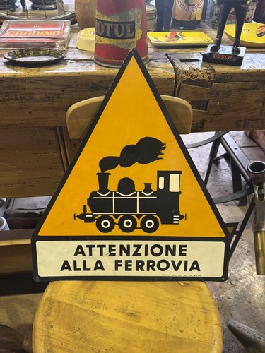 Insegna lamierino epoca - insegna,