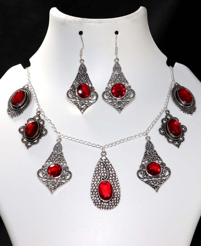 Set collana orecchini cluster - collana,