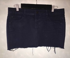 MINIGONNA jeans Zara coloren blu scuro