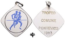 1983 PONTEVICO Trofeo Corsa Podismo Atletica Brescia Medaglia ARGENTO