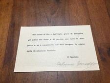 GIURAMENTO FASCISTA - ANNI 30