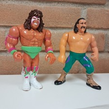 WWF Ultimate Warrior + Jake Roberts Vintage 1991 Wrestling Figure WWE