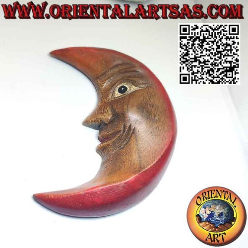 Luna muro legno con - luna,