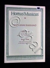 Musica Spartito - Seven trios -Violin, Viola and Viola da gamba- N.16 - 1967 c.a