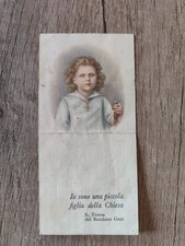 Santa Teresa del Bambino Gesù, Abito Prima Comunione, Holy Card,