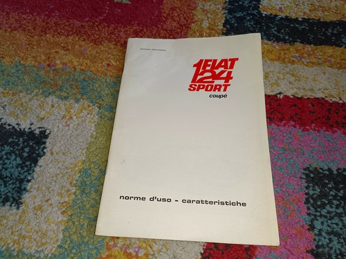 Libretto fiat 124 - libretto, sport