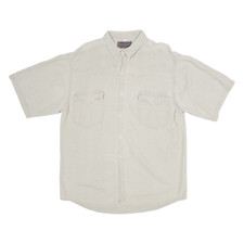 Camicia Piana Beige Da Uomo