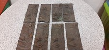 8 Vecchi fregi in bronzo per mobili