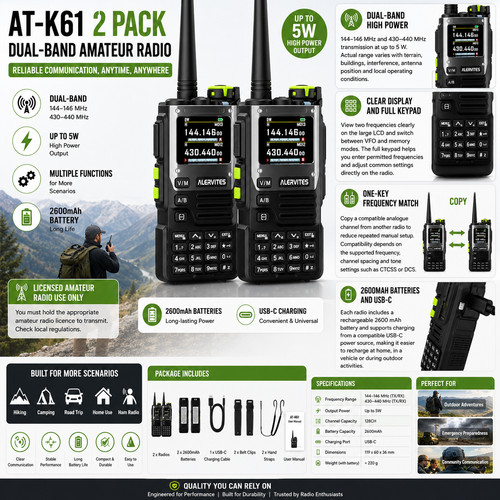 Mini walkie talkie dual - 2x,
