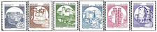 1988 ITALIA - CASTELLI - Valori complementari - 6 val MNH