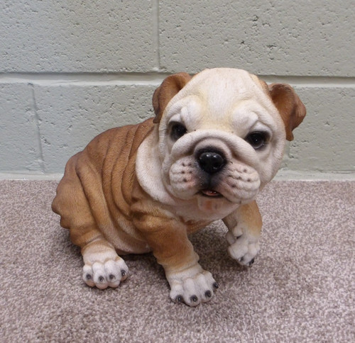 Cute bulldog puppy figure - cute,