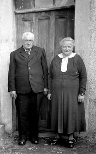 Ritratto coppia vecchio uomo - vecchio,