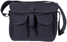 Borsa a tracolla nera 2 tasche