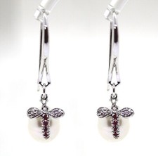 18k White Gold Earrings with