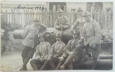 FOTOGRAFIA MESSINA SICILIA 1923 CANNONI ARTIGLIERIA FANTI GUERRA CARTOLINA 