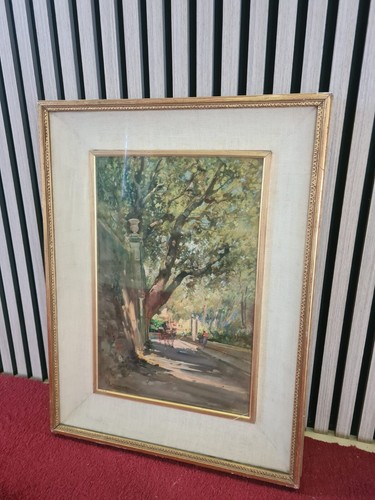 Dipinto olio tavola - olio, di
