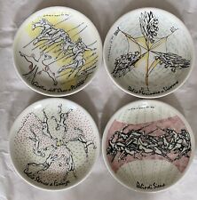 Remo Brindisi 4 piatti in ceramica in esclusiva per Bout Bon. Diametro 25,5 cm.