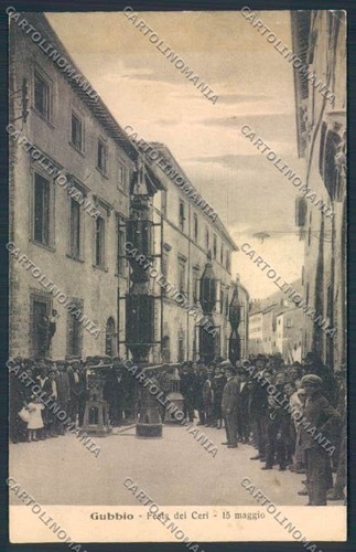 Perugia gubbio cartolina - perugia,