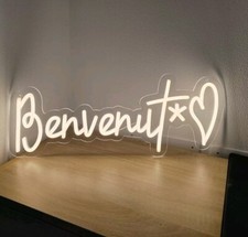 BENVENUT* SCRITTA INSEGNA LED
