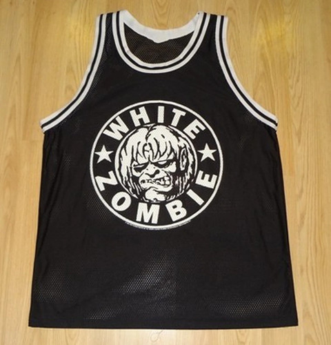 Maglia basket zombie bianca