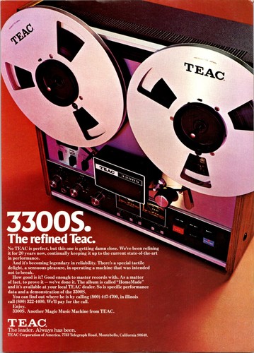 Vintage 1975 teac 3300s home - vintage,