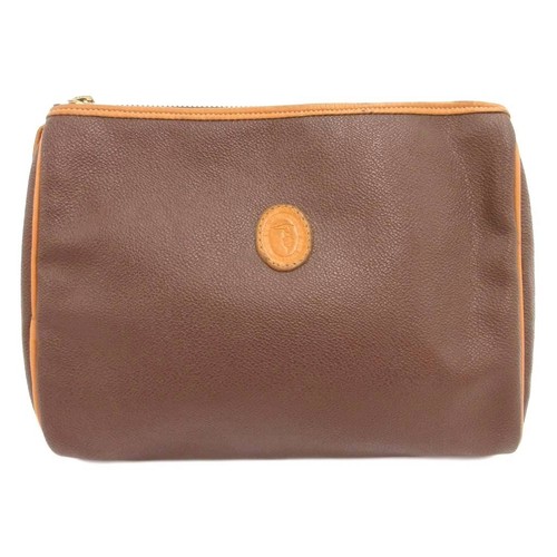 Trussardi brown clutch bag - trussardi,