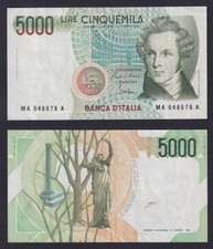 Banconota Italia 5000 lire