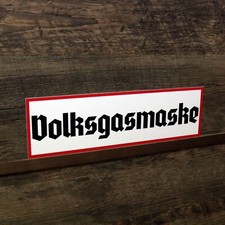 Schild Volksgasmaske