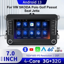 Autoradio 7'' Carplay con navigatore GPS DAB+ GPS FM per VW Passat B6 B7 Android 13.0