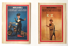 Pubblicita'Molgora Pistola Giocattolo Interpol Sciabola 730 Advertising 1968(T6)