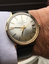 ETERNA-MATIC 1000, ref. 645VT, cal. 1489K, in oro giallo 14 carati. Anni ‘70