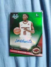 Layden Blocker /99 Autograph Green Topps Bowman Chrome University 2024...