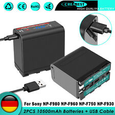 2 x 10500 mAh NP-F980 USB batteria uscita per Sony NP-F990 NP-F970 NP-F960 NP-F750 F770