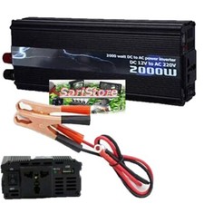Inverter 2000W 12V-220V Trasformatore Auto Camper Barca PC con Presa USB