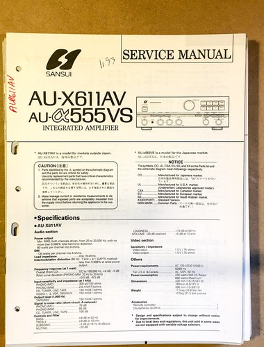 Sansui x611av x555vs - sansui, au-x555vs