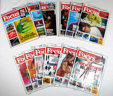 PRL) FOCUS LOTTO 12 RIVISTE LOT MAGAZINES 2017 MEDICINA CUCINA TERRA ARTE MARE