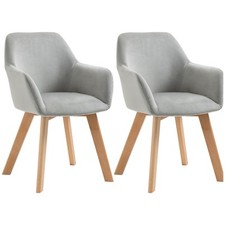 HOMCOM Set 2 Sedie per Sala da