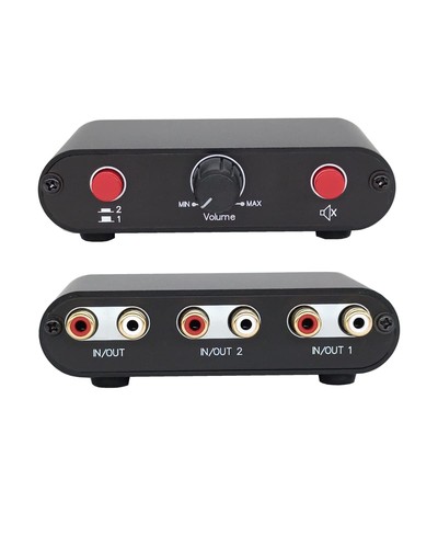 Rca stereo audio switch box - audio,