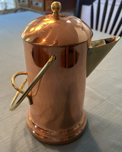 Caffettiera vintage rame - , su