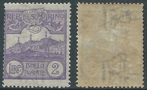 1903 san marino veduta lire - 1903, 2