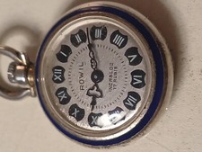Orologio Monachina ROWIL argento 925 Cassa Rifinita Oro Funzionante