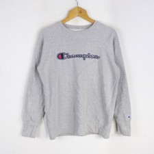 Pullover CHAMPION USA Uomo Taglia M Grigio Man Hoodie Sweater Casual Big Logo