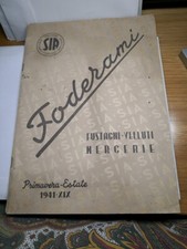 depliant campionario SIA stoffe tessuti sartoria Torino 1941