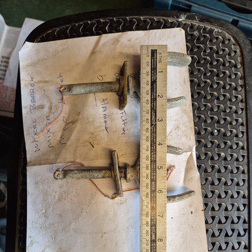 Vintage pair galvanised row - galvanised,