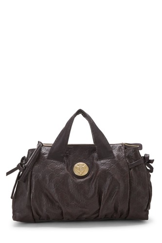 Borsa gucci marrone guccissima - gucci,