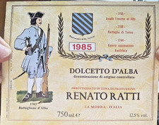 30 ETICHETTE da LA MORRA Cuneo VINO RATTI RENATO DOLCETTO BAROLO anni '80 -1180