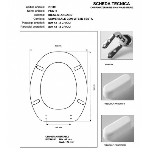 Copriwater ideal standard - copriwater,