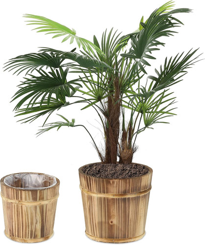 Vaso legno set da 2 - in,